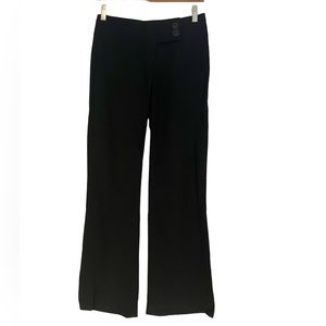 Black double button Bebe slacks